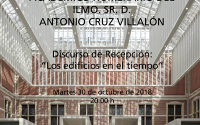 Recepción Académica de D. Antonio Cruz Villalón, martes 30; 8 h.