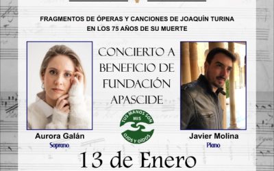 Concierto Homenaje a Joaquín Turina, 13 de enero, 20:00h Teatro Cajasol